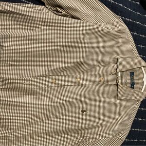 Polo by Ralph Lauren Brown Checkered Casual Button Down Shirt